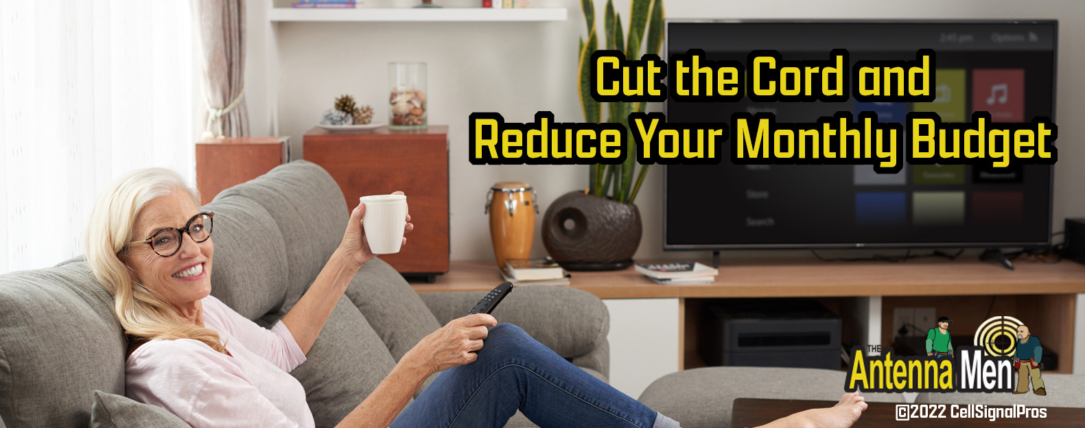 Save $100 dollars a month and cut the cord with antenna tv installation